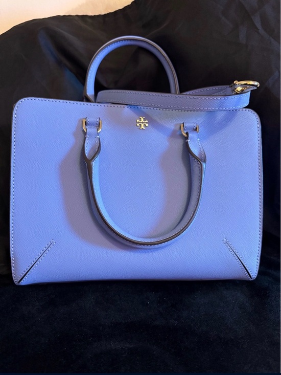 Tory Burch Handbags - Tory Burch Small Top-Handle Satchel in Periwinkle